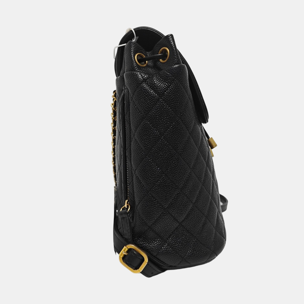 FILIGREE Medium Quilted Grained Calfskin Black