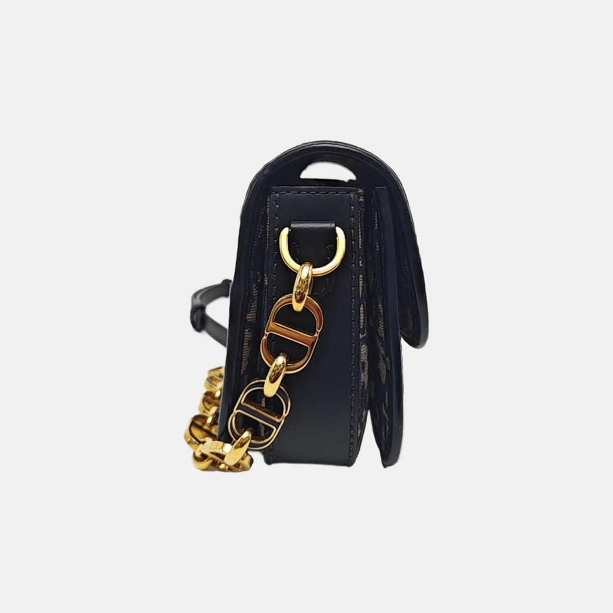 Oblique Canvas Shoulder Bag Blue