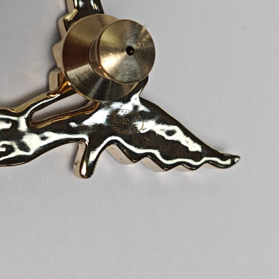 Metal Gold Brooch