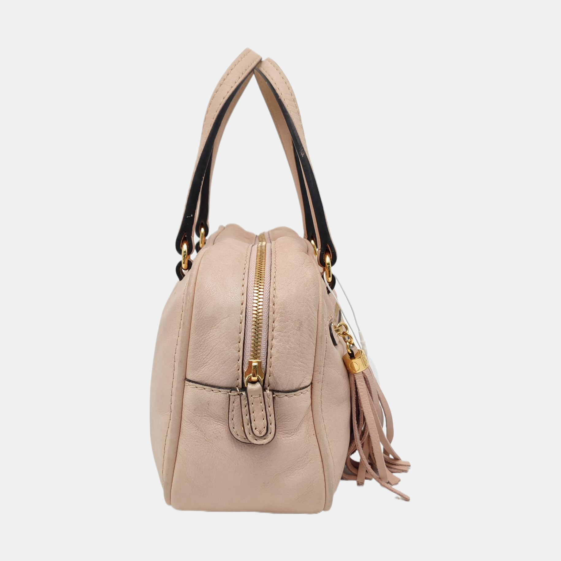 Calfskin Top Handle Bag Pink