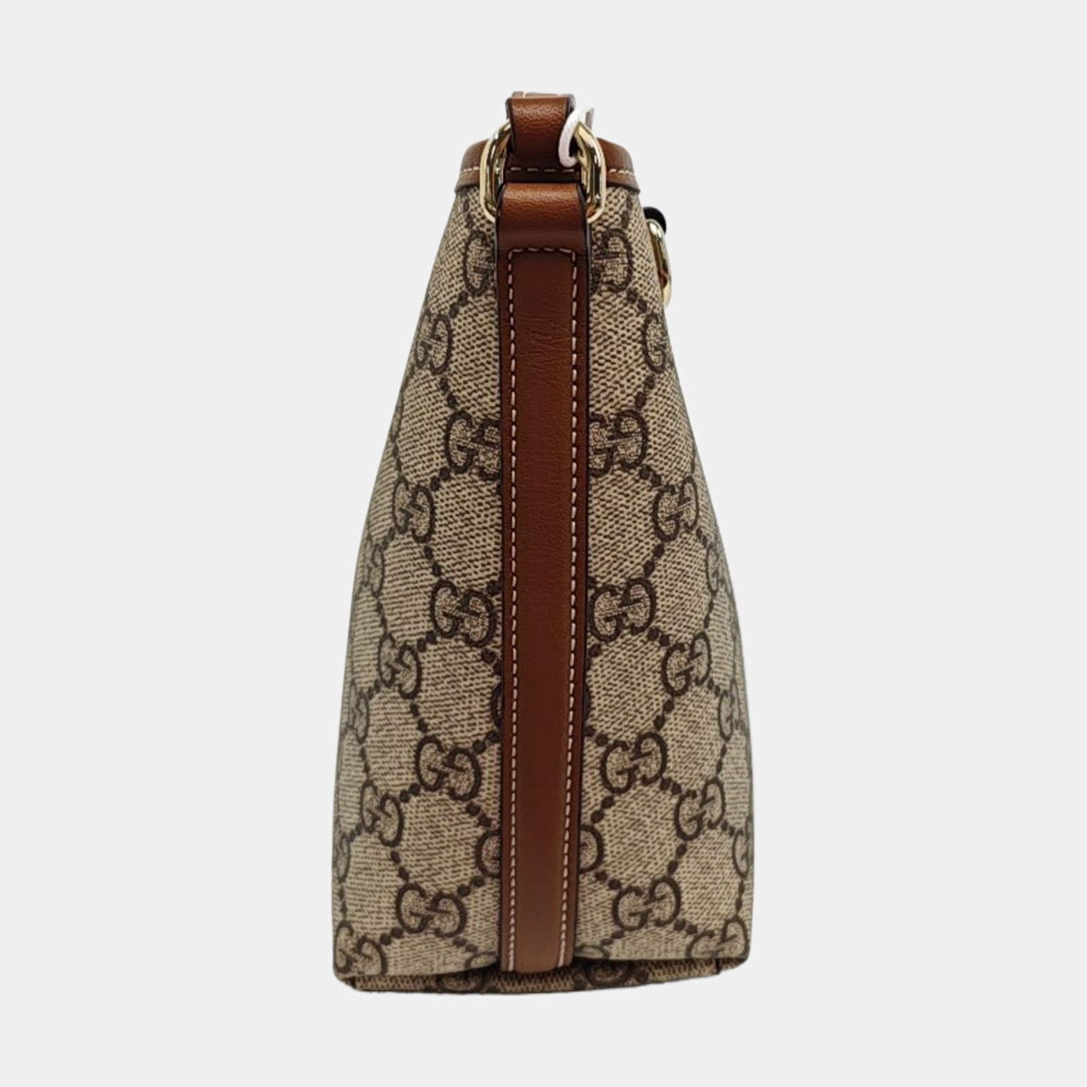 GG Emblem Monogram Coated Canvas Beige