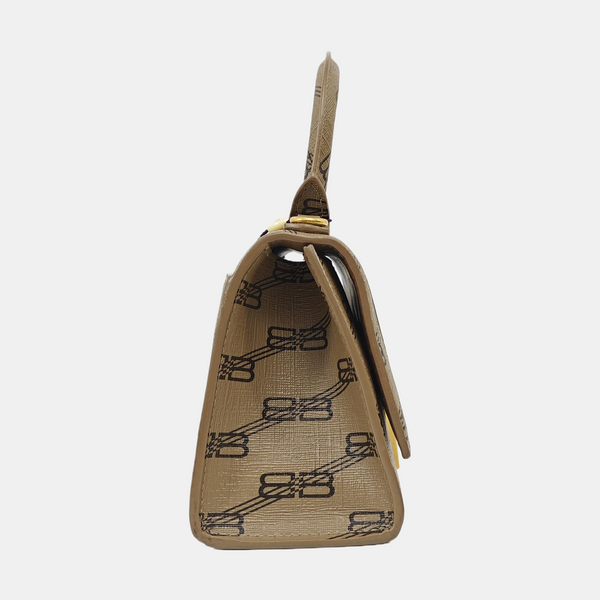Hourglass XS Coated Canvas Brown