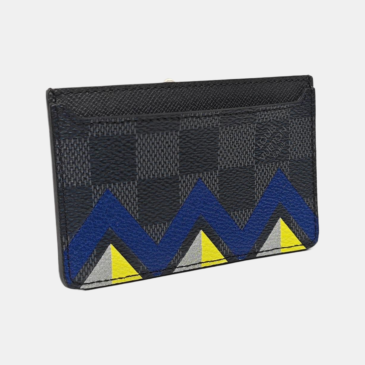 Damier Graphite Coated Canvas Card Holder Black
