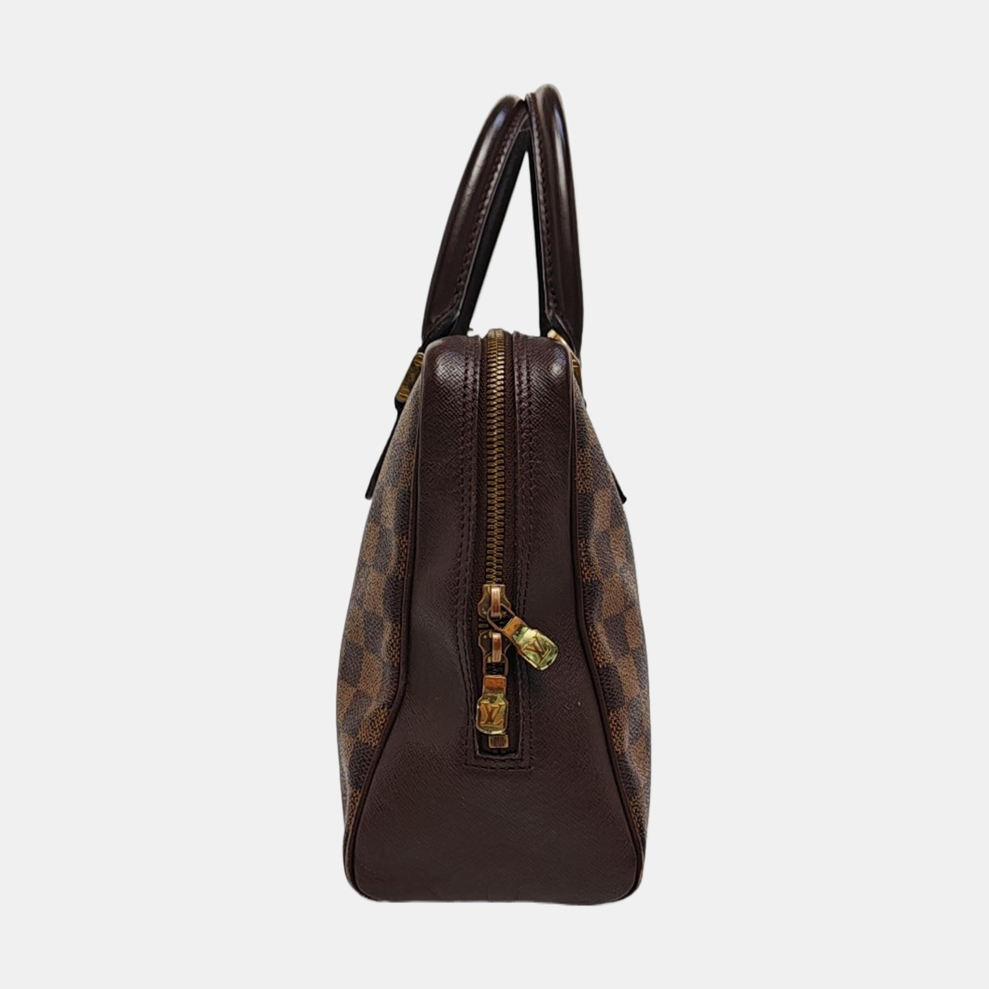 BRERA Damier Ebene Coated Canvas Brown