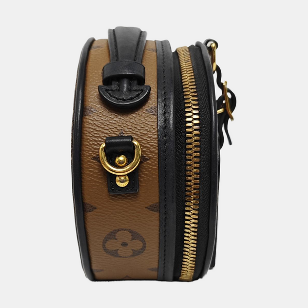 BOITE CHAPEAU Mini Monogram Coated Canvas Brown