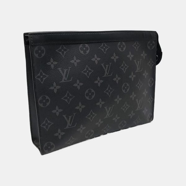 Pochette Voyag MM Monogram Coated Canvas Black