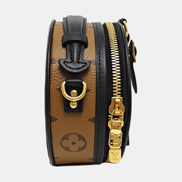 BOITE CHAPEAU Mini Monogram Coated Canvas Brown