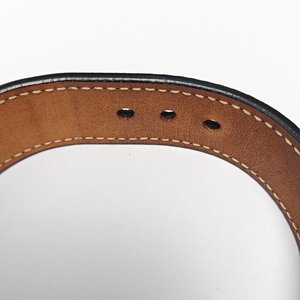 GG Running Leather Black Bangle