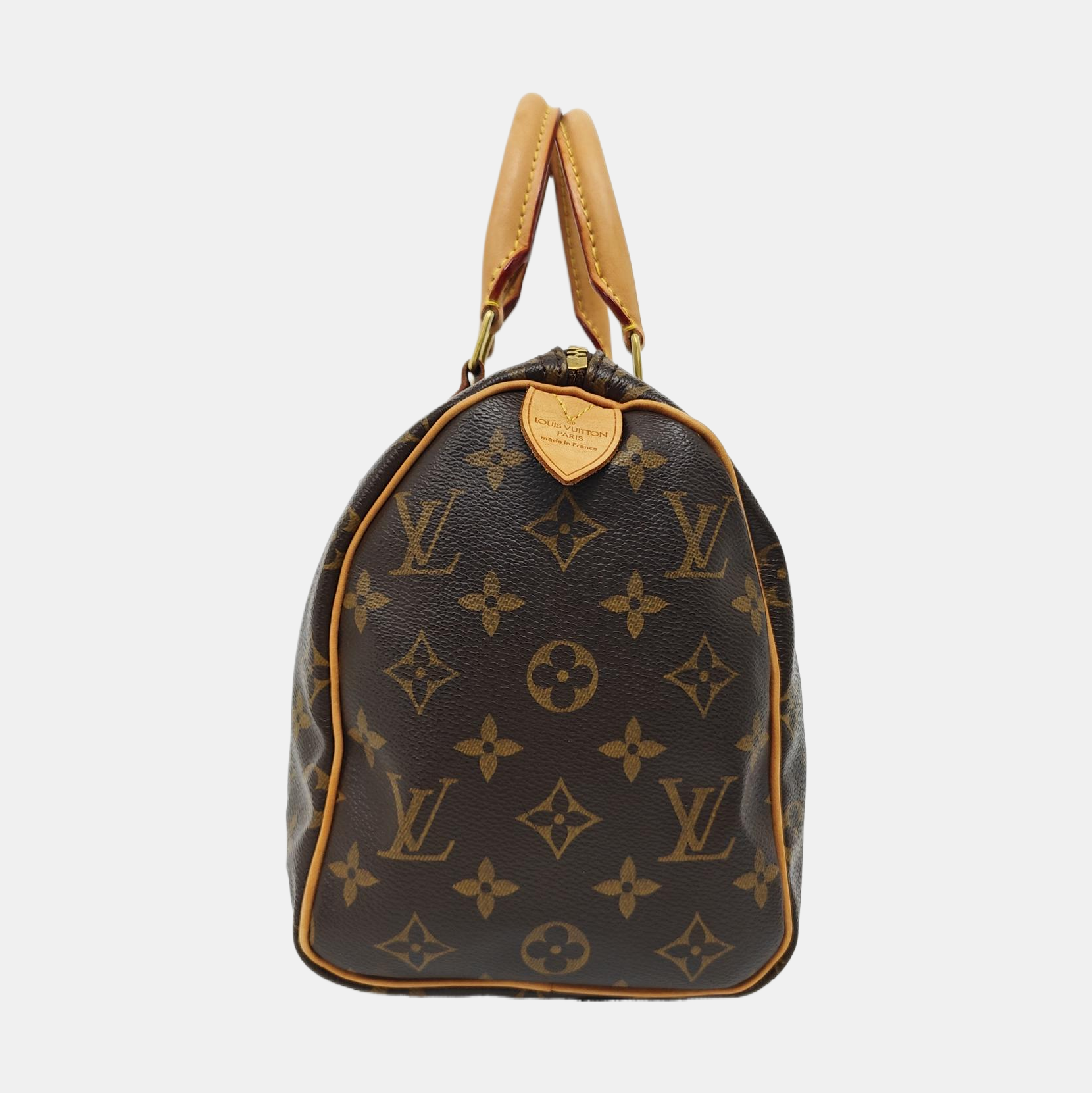 SPEEDY 25 Monogram Coated Canvas Brown