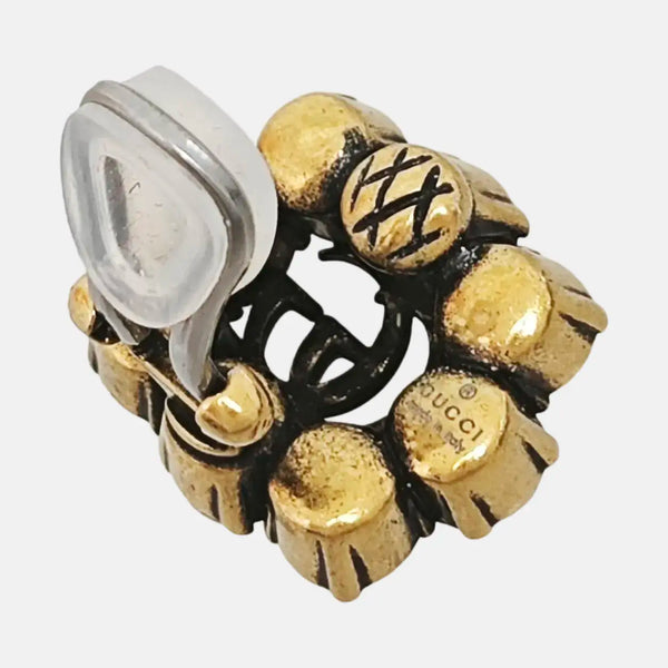 Metal Gold Clip On Earrings