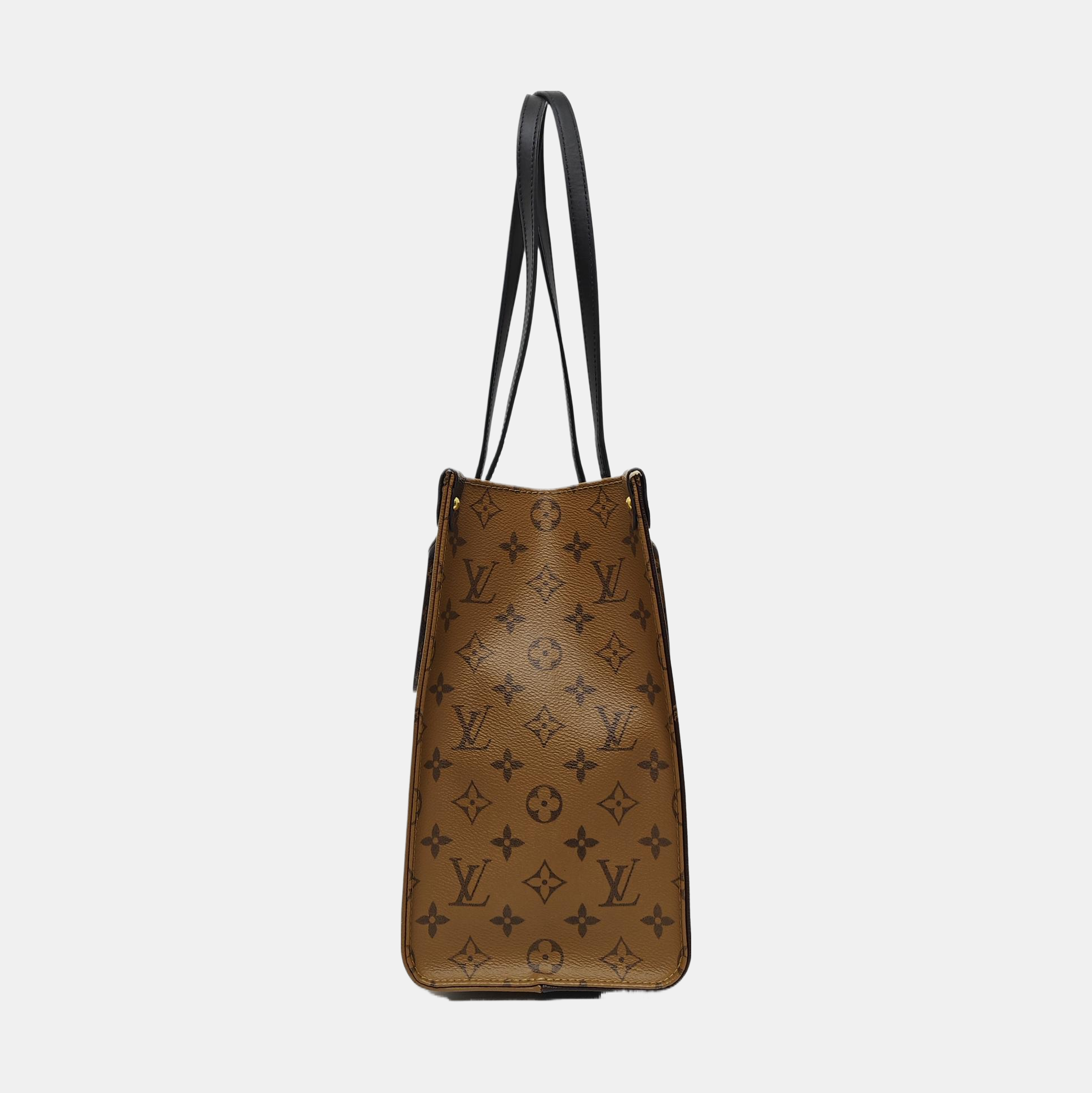 ONTHEGO MM Monogram Coated Canvas Brown