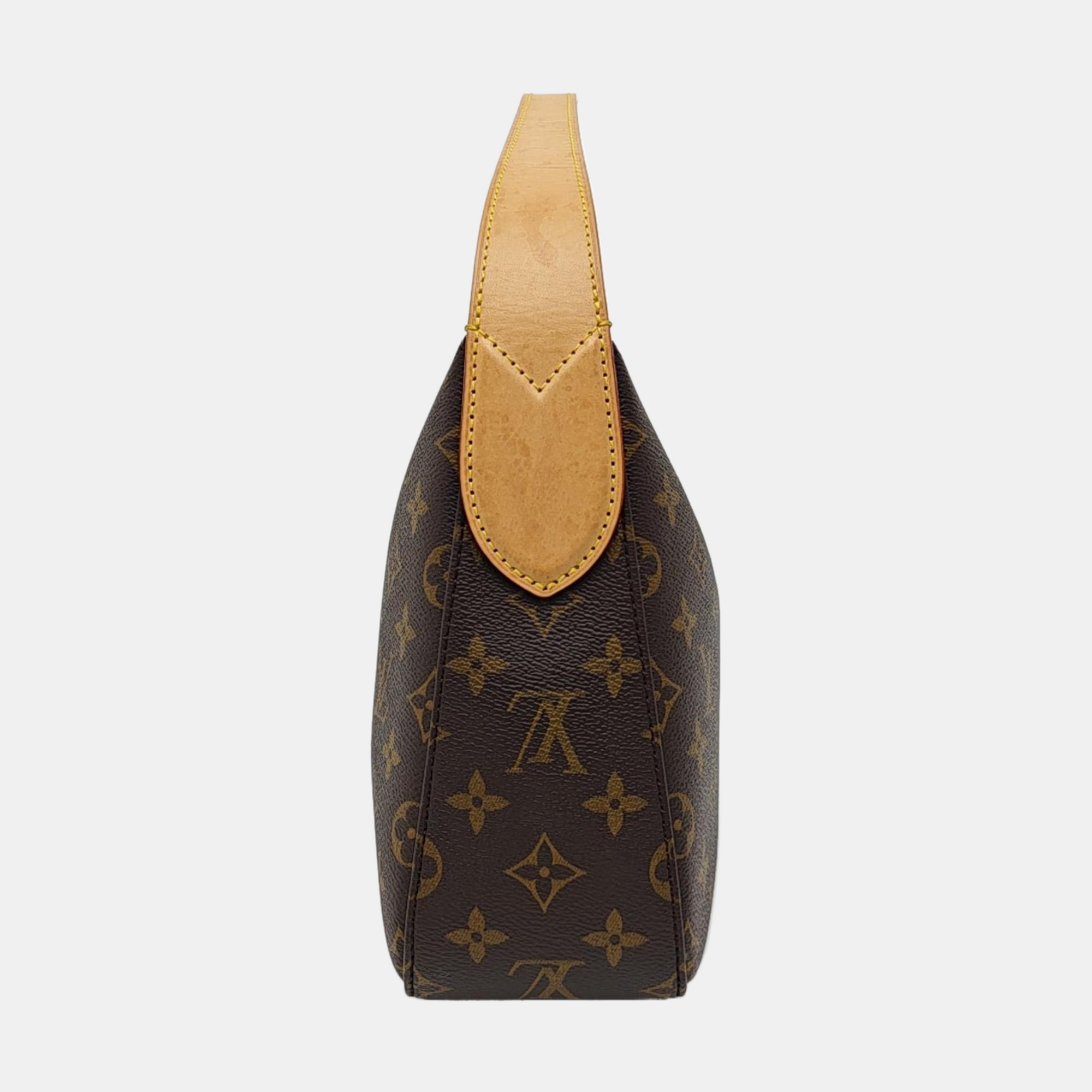 Monogram Coated Canvas Shoulder Bag Brown