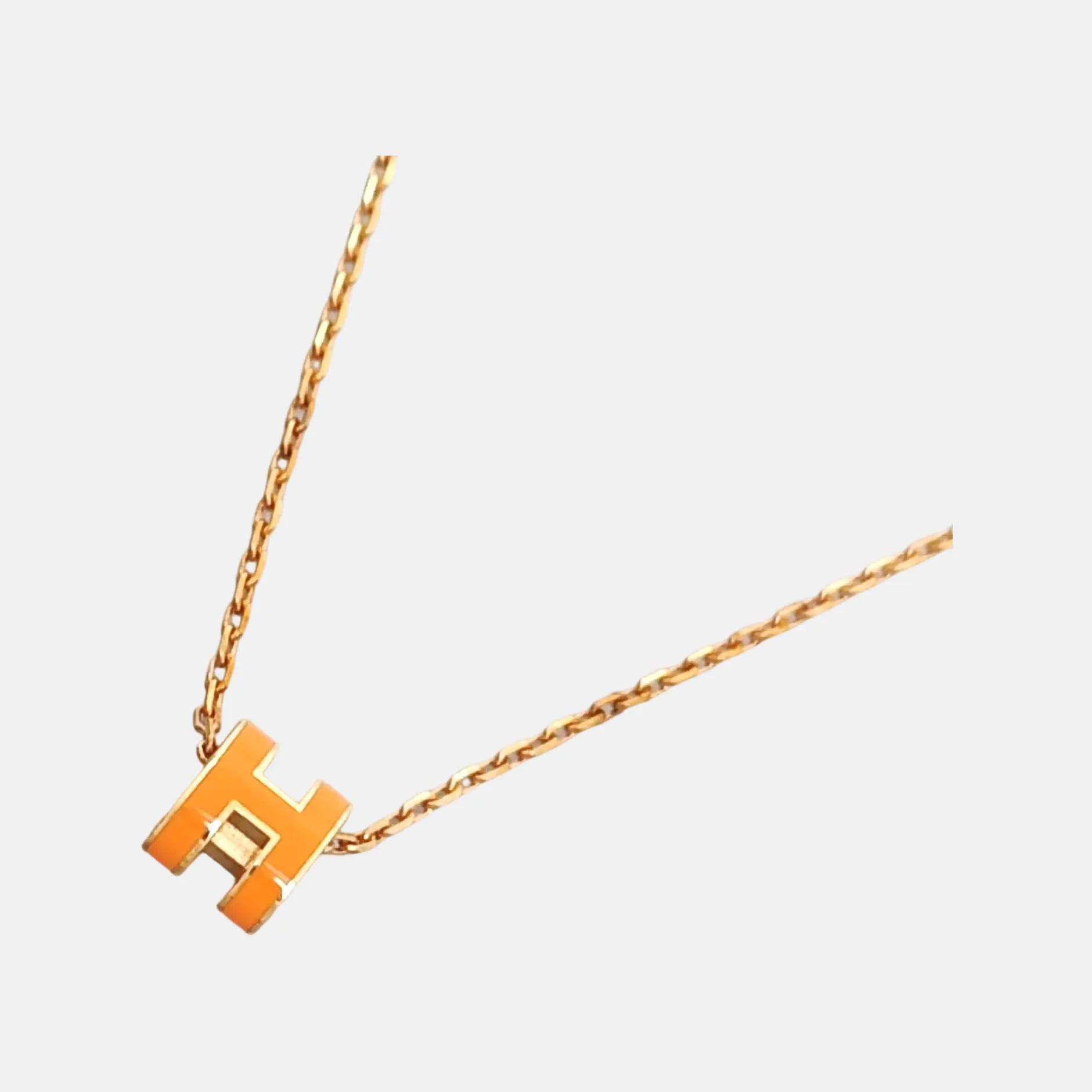 Pop H Metal Gold Necklace