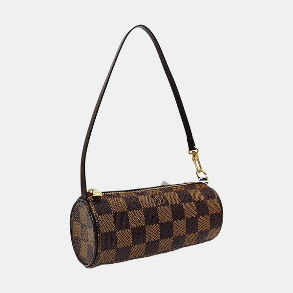 PAPILLON Mini Damier Ebene Coated Canvas Brown