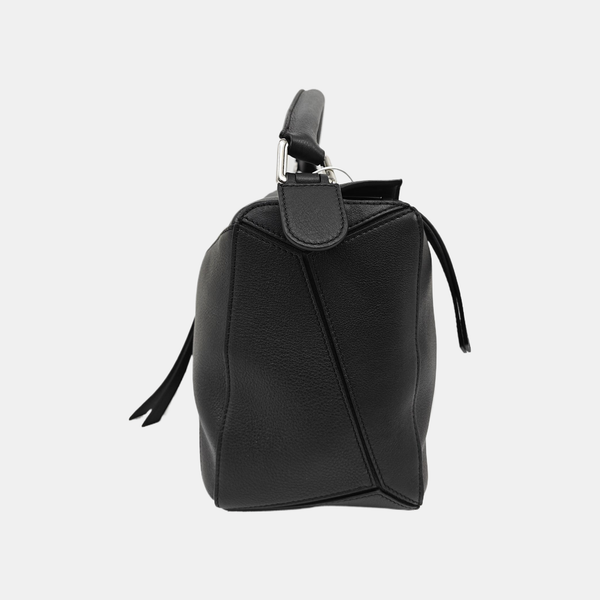Puzzle Medium Calfskin Black