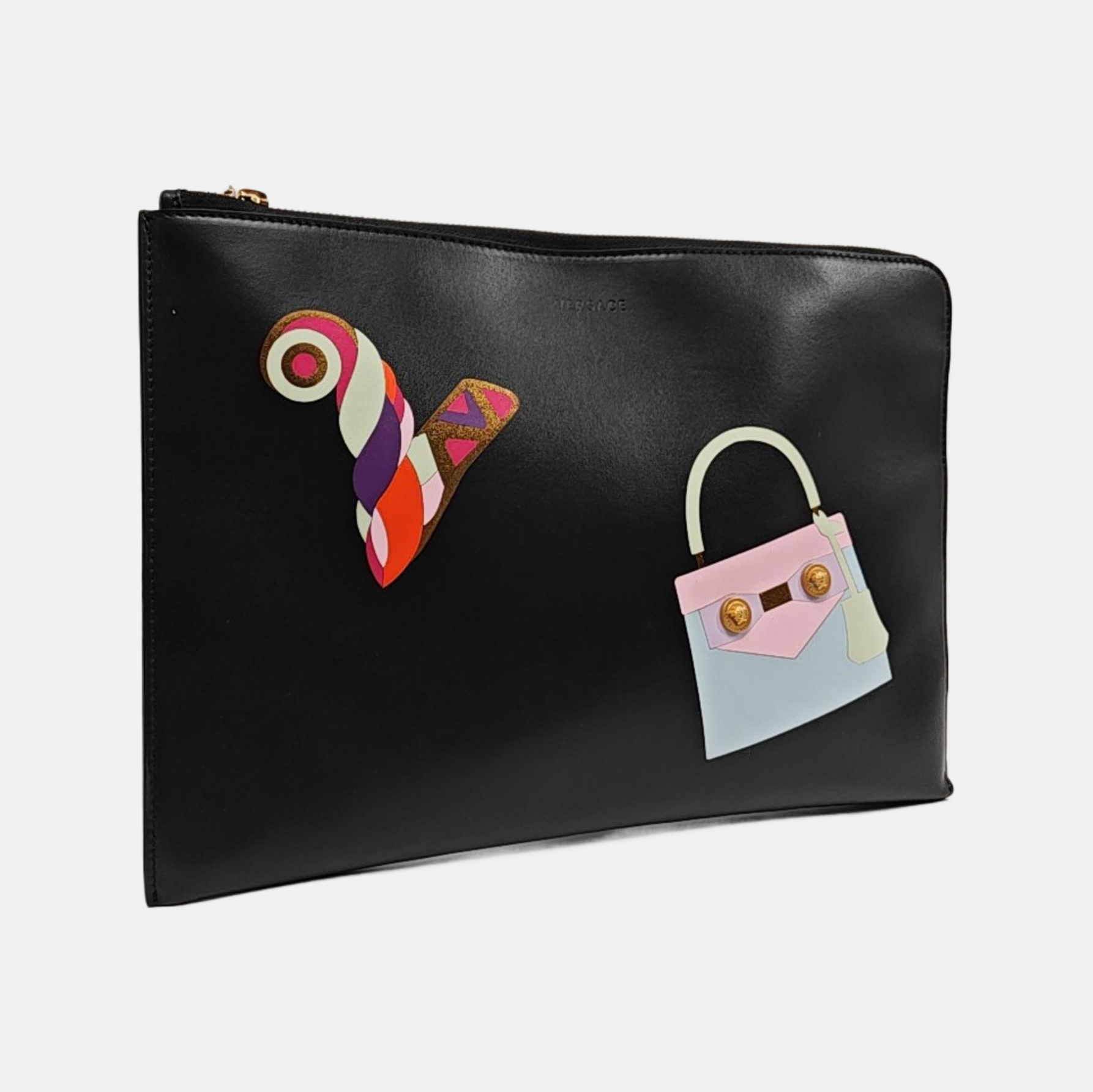 Calfskin Clutch Black