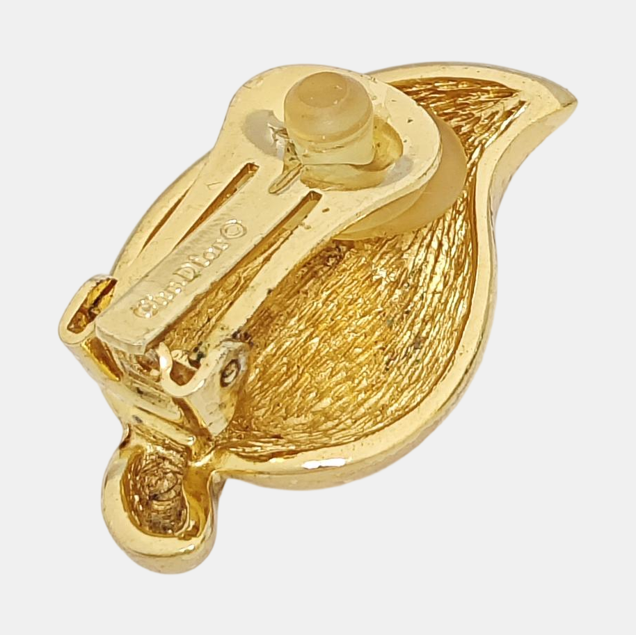 Metal Gold Clip On Earrings