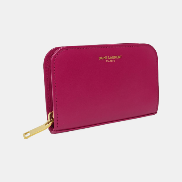 Leather Card Holder Red