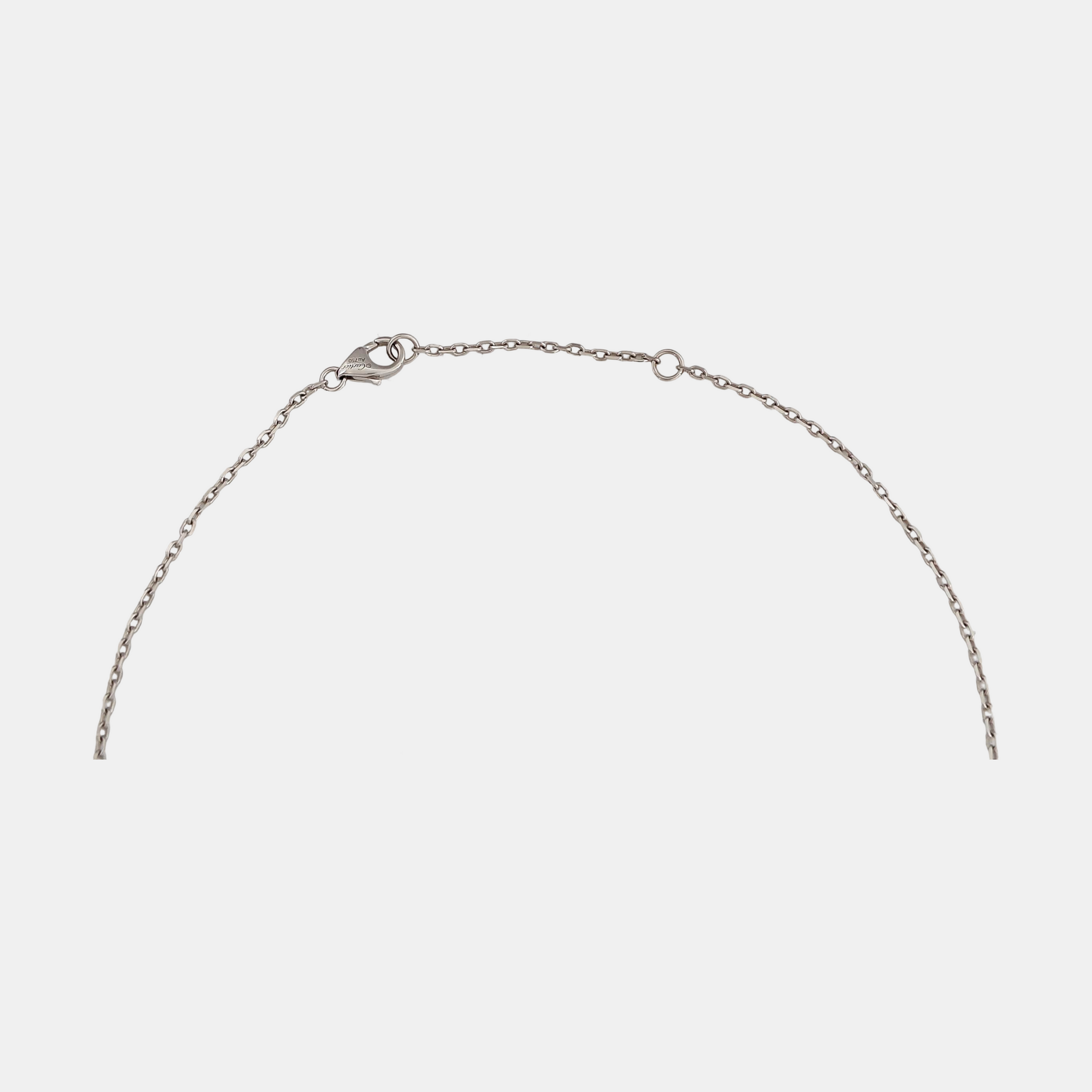 LOVE 18k White Gold Silver Necklace