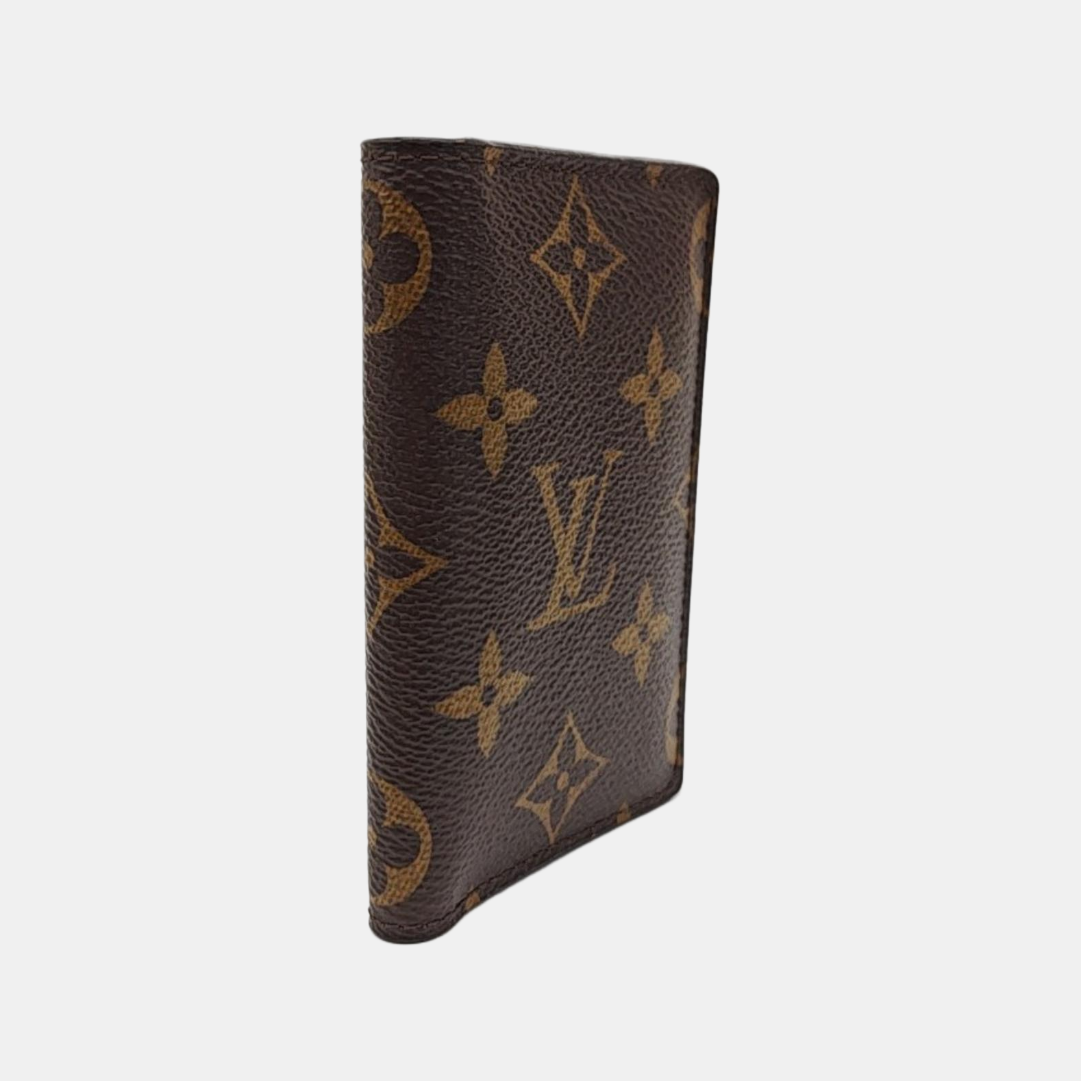 JAMES Monogram Coated Canvas Brown Card Holder