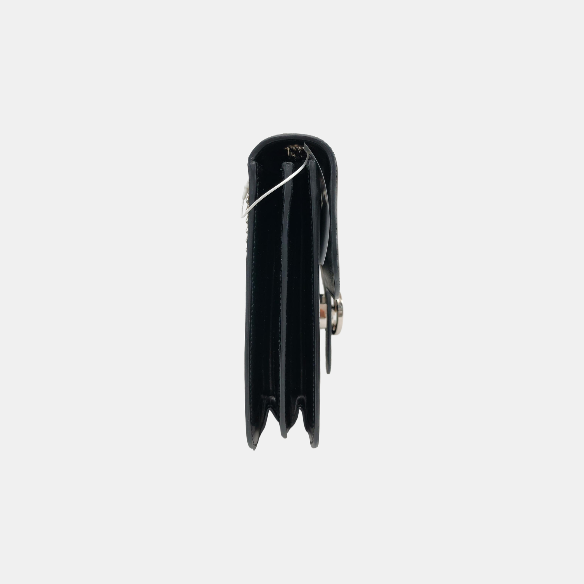 Interlocking G Large Patent Leather Black