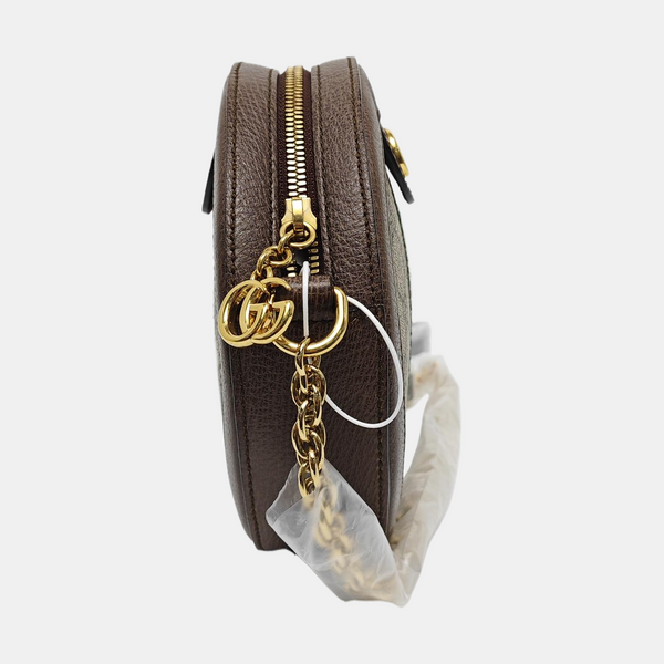 Ophidia Mini Monogram Coated Canvas Beige
