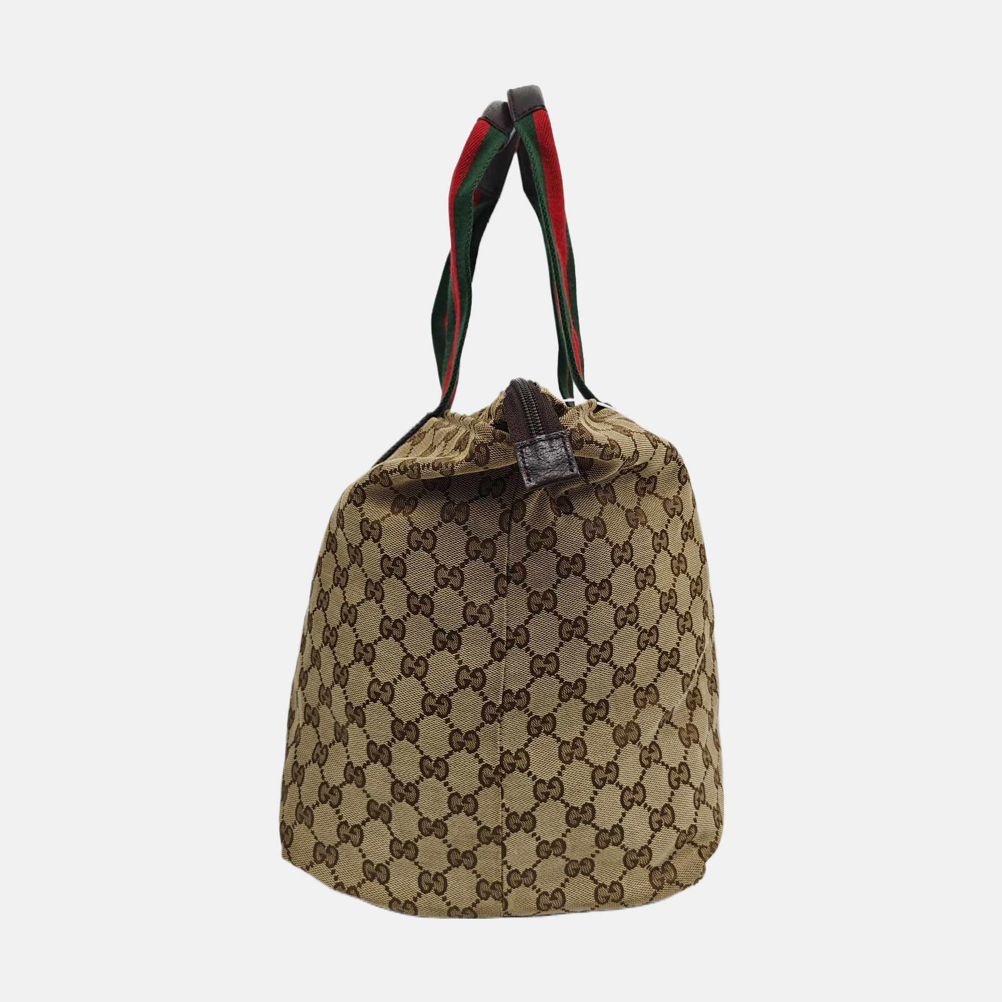 Monogram Canvas Top Handle Bag Brown