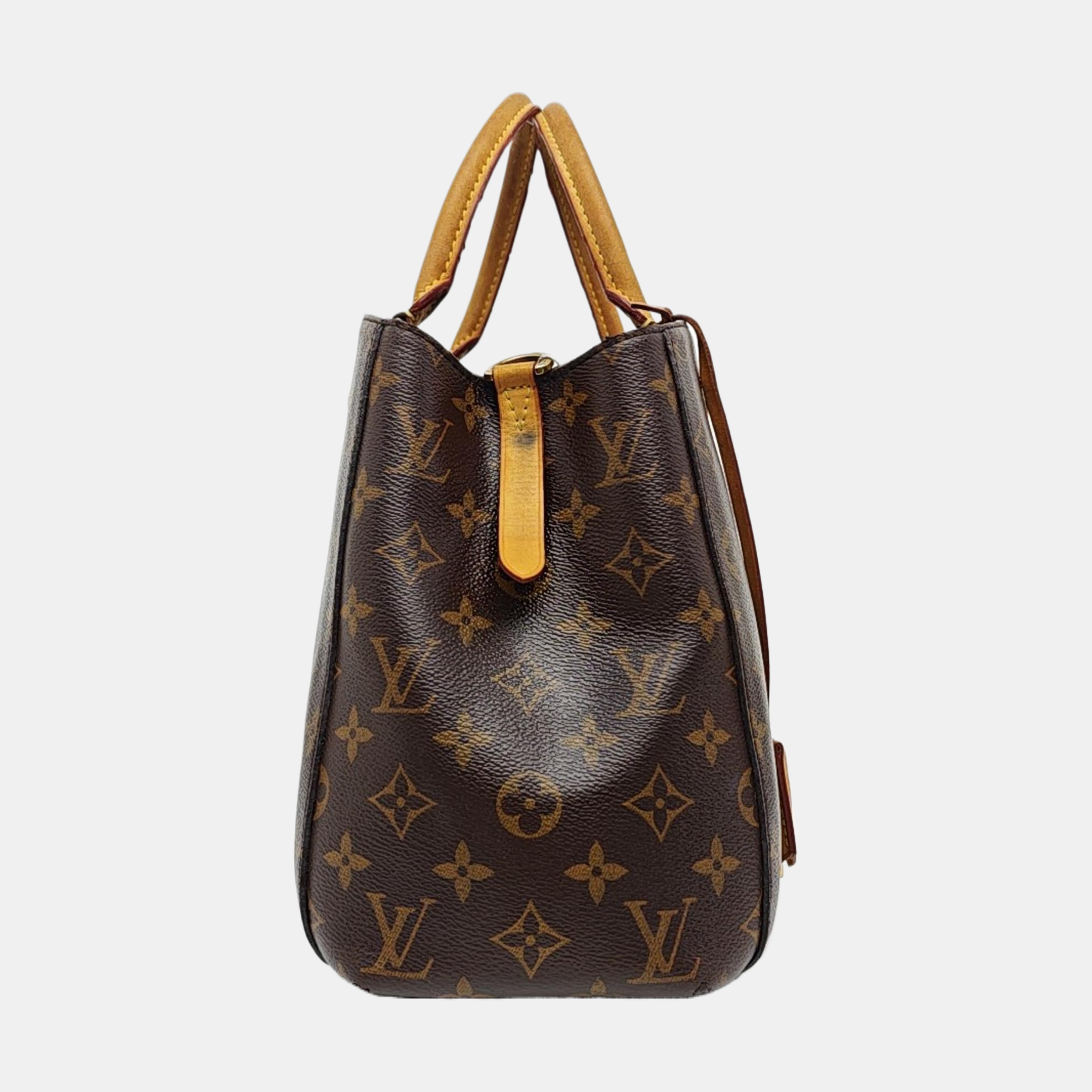MONTAIGNE Monogram Coated Canvas Brown