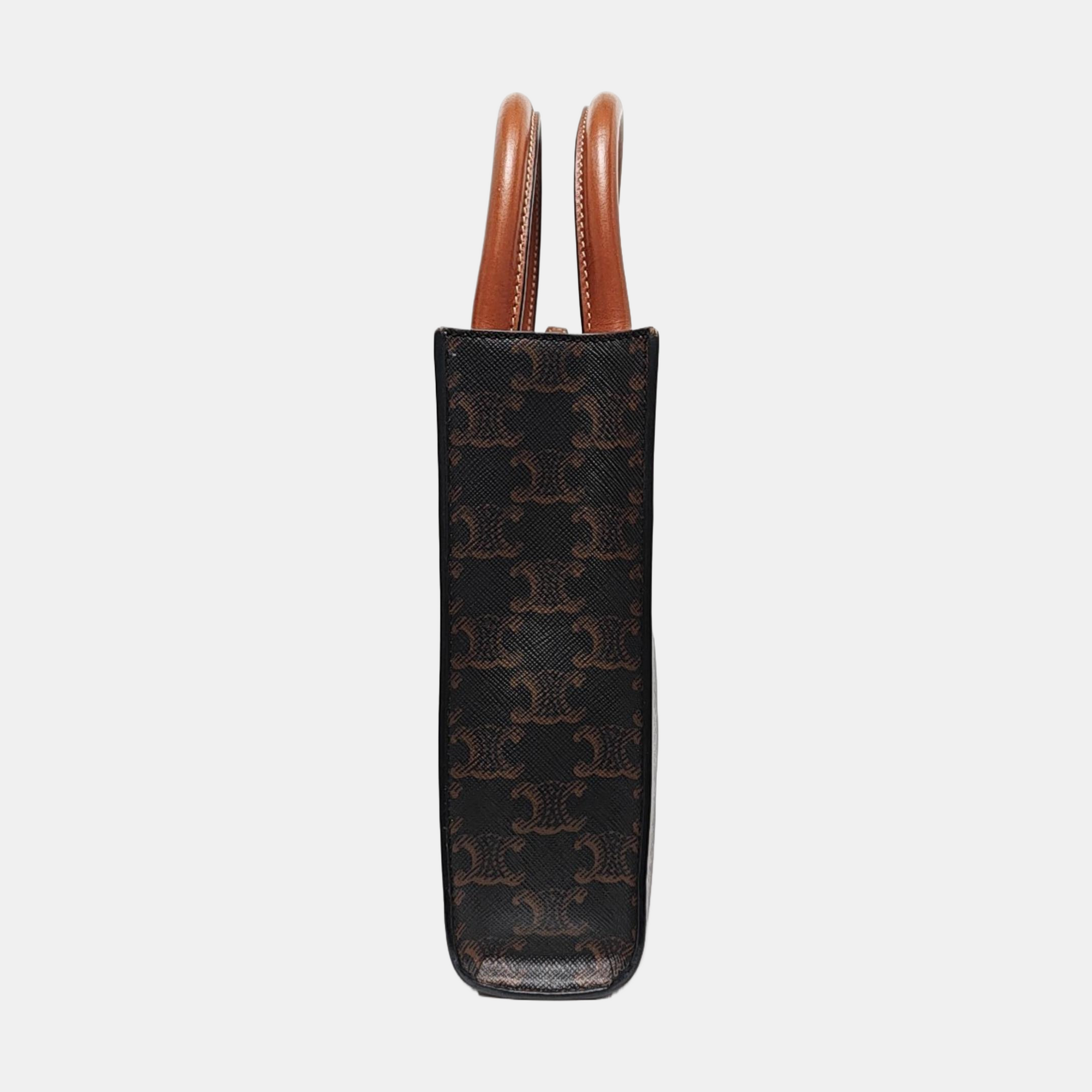 CABAS CELINE Mini Coated Canvas Brown