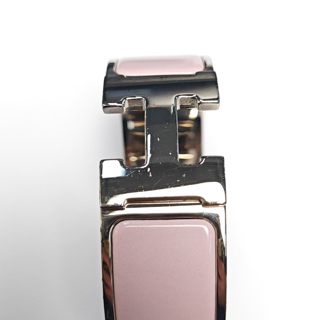 Clic Clac H Metal Silver Bangle