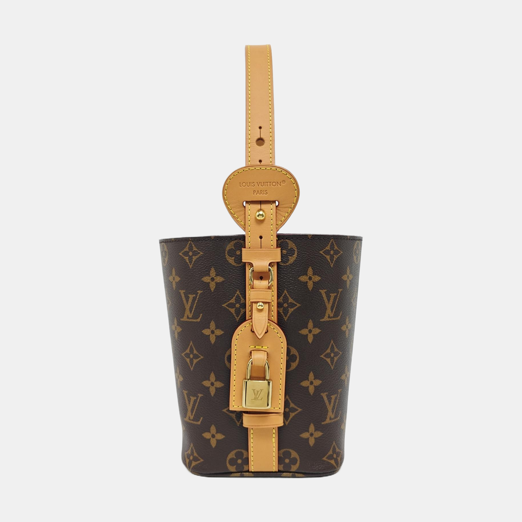 ALL IN Monogram Coated Canvas Brown