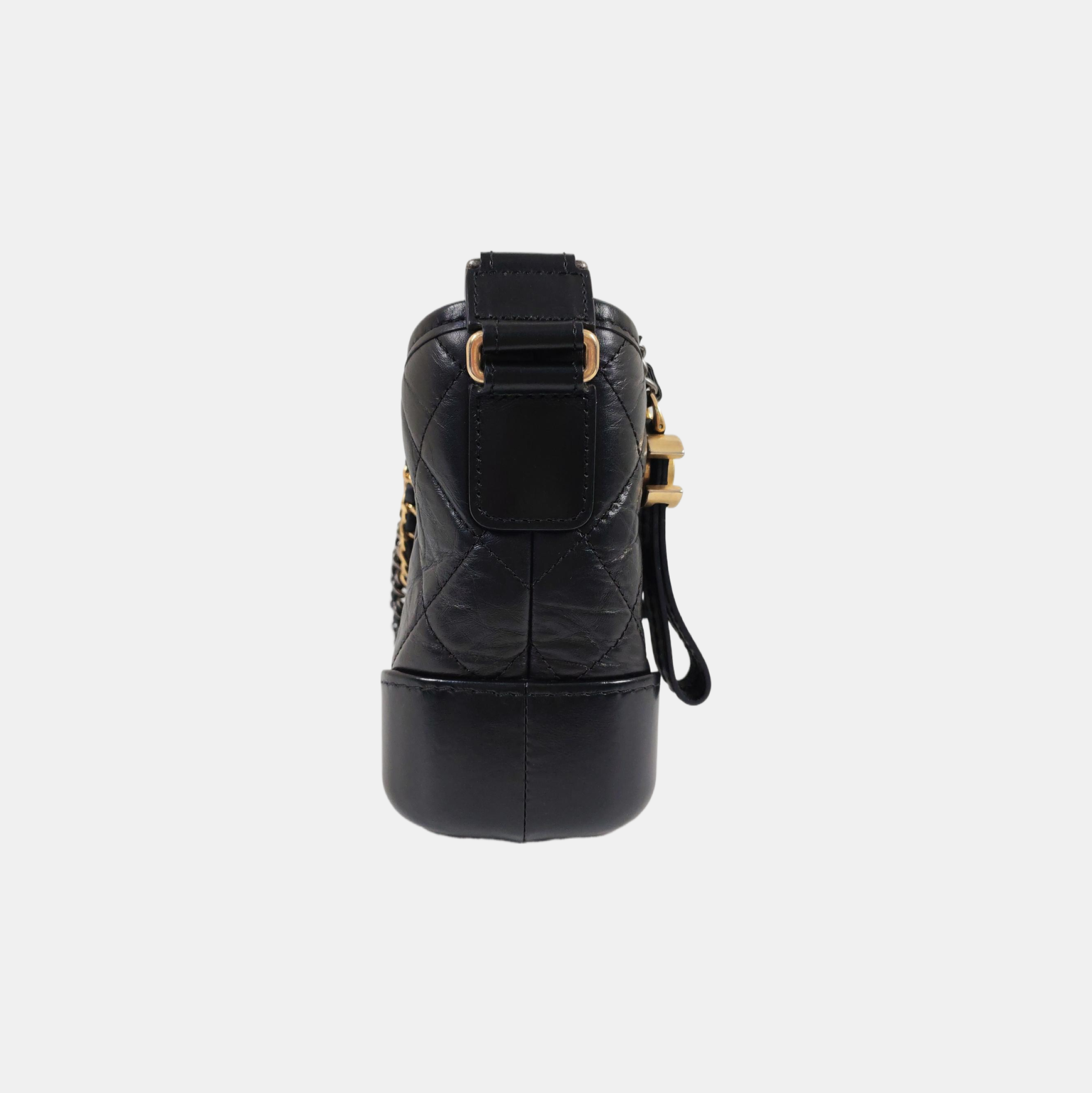 GABRIELLE Small Quilted Calfskin Black