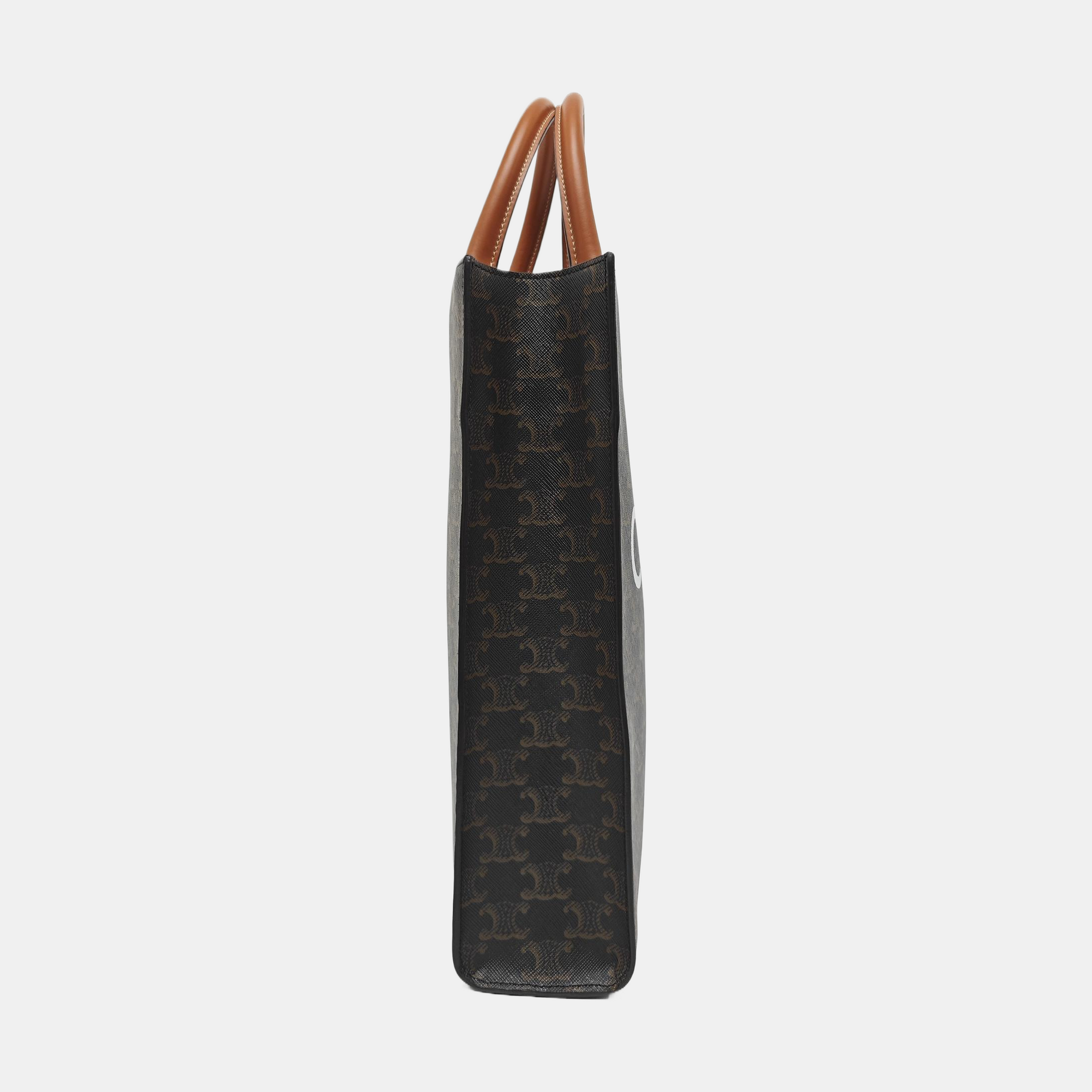 CABAS CELINE Small Coated Canvas Brown