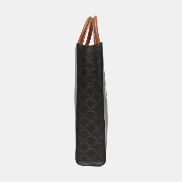 CABAS CELINE Small Coated Canvas Brown