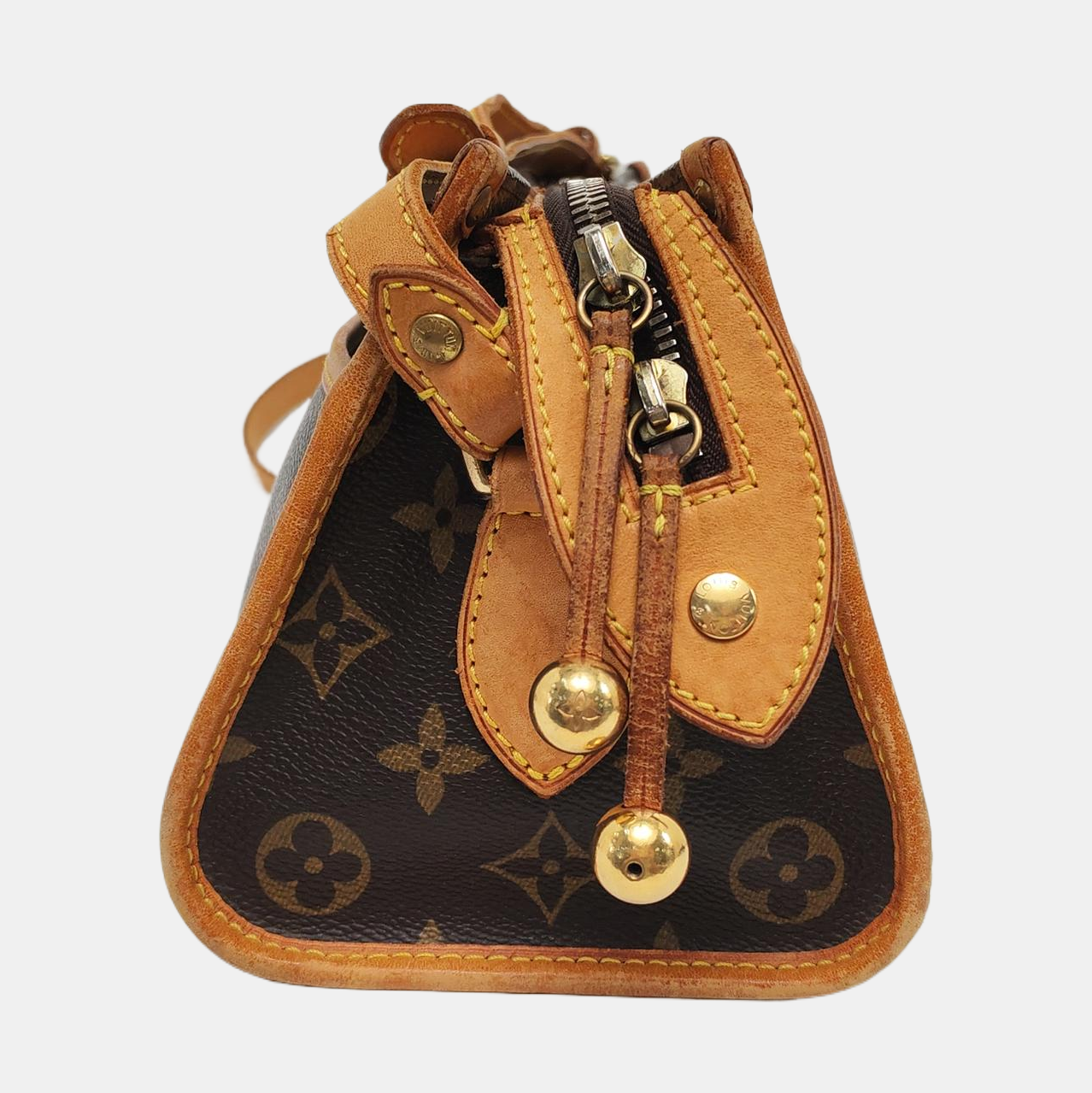 POPINCOURT Monogram Coated Canvas Brown