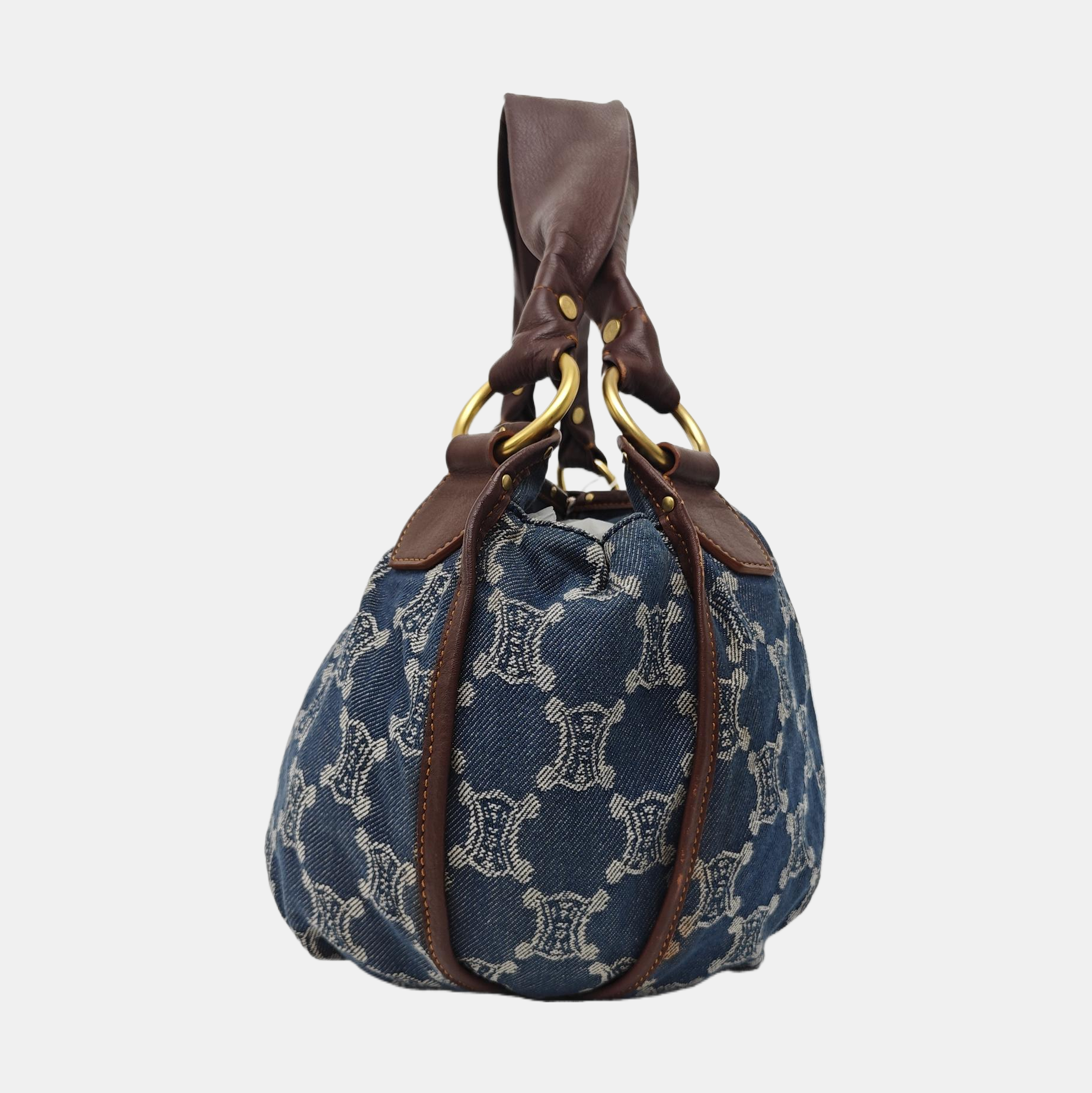 Canvas Top Handle Bag Blue