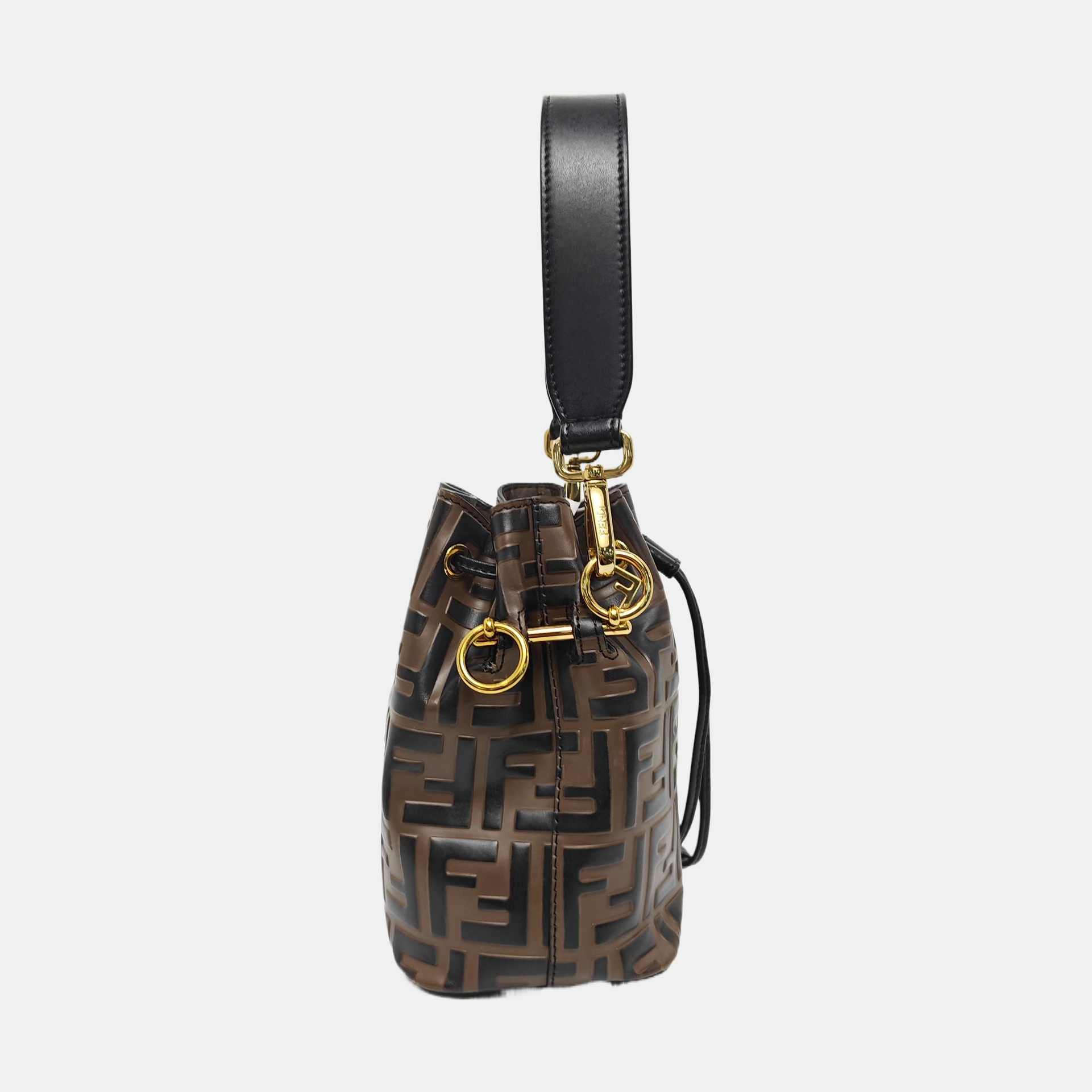 Mon Tresor Mini Monogram Calfskin Brown