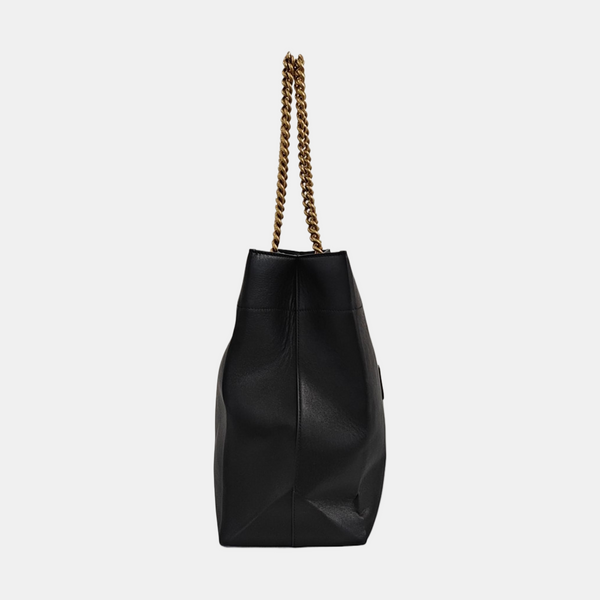 Calfskin Shoulder Bag Black