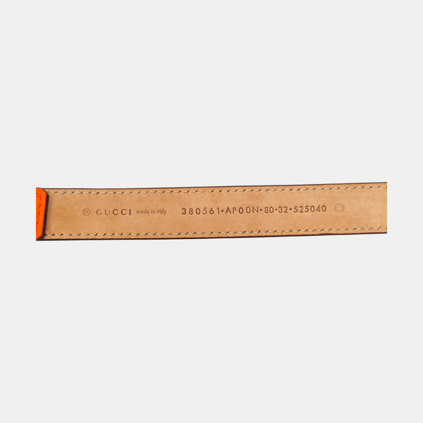 Leather Belt Orange