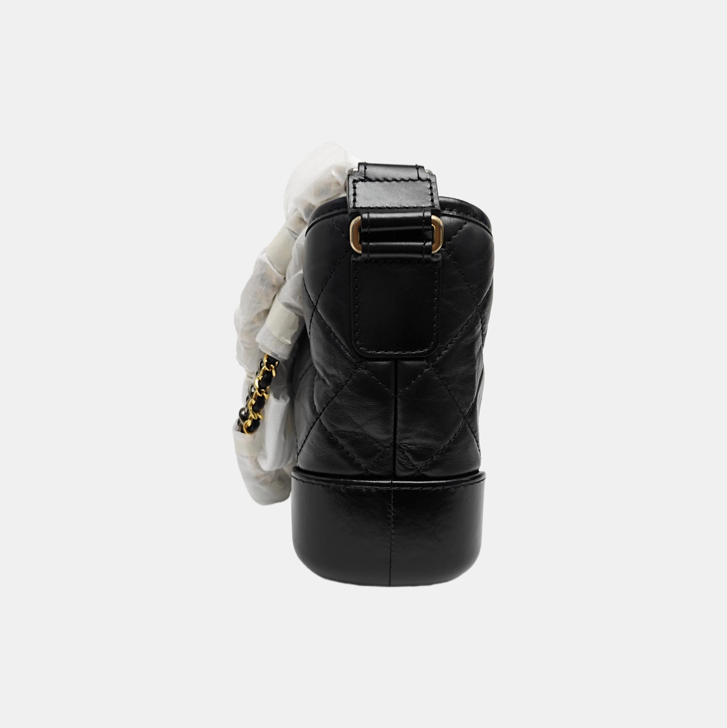 GABRIELLE Small Quilted Calfskin Black