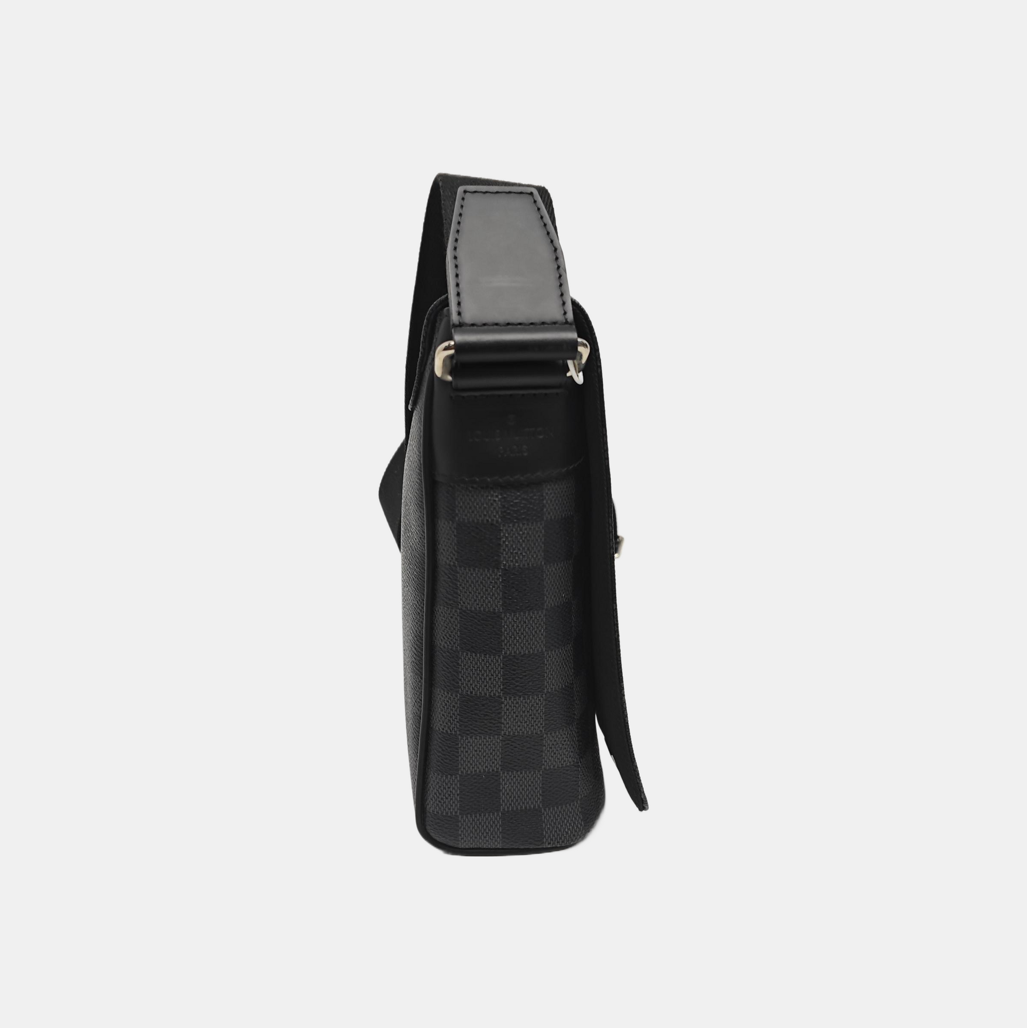 DISTRICT PM Damier Graphite Coated Canvas Gray