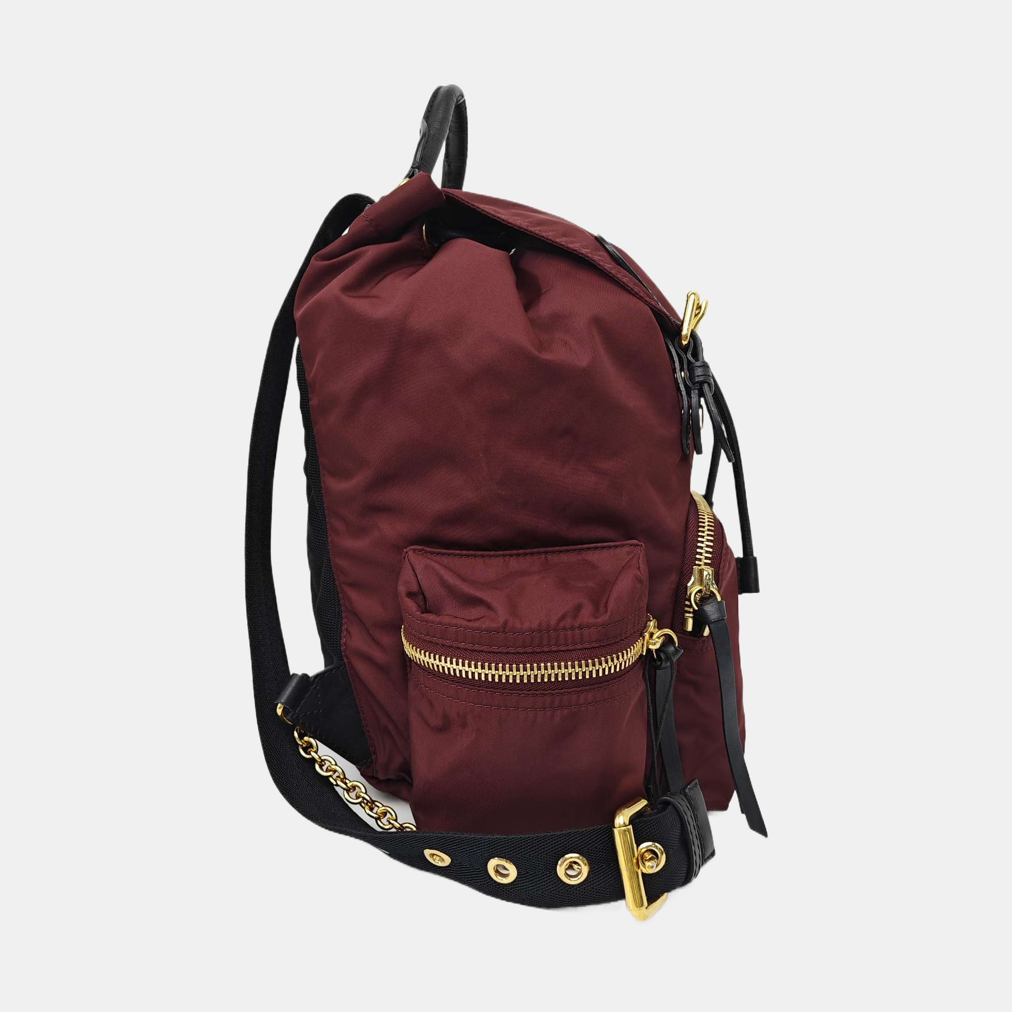 The Rucksack Medium Nylon Red