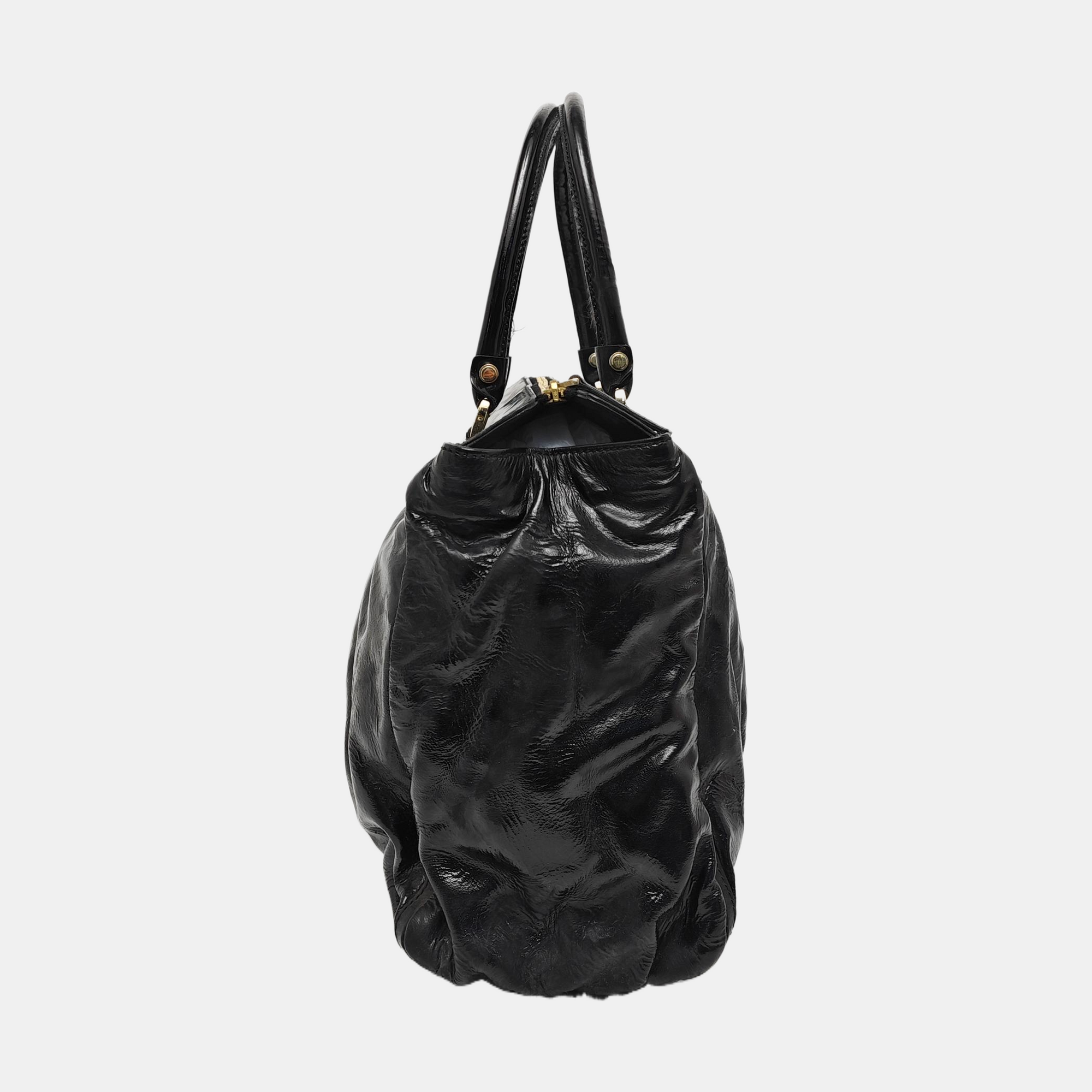Abbey Patent Leather Black
