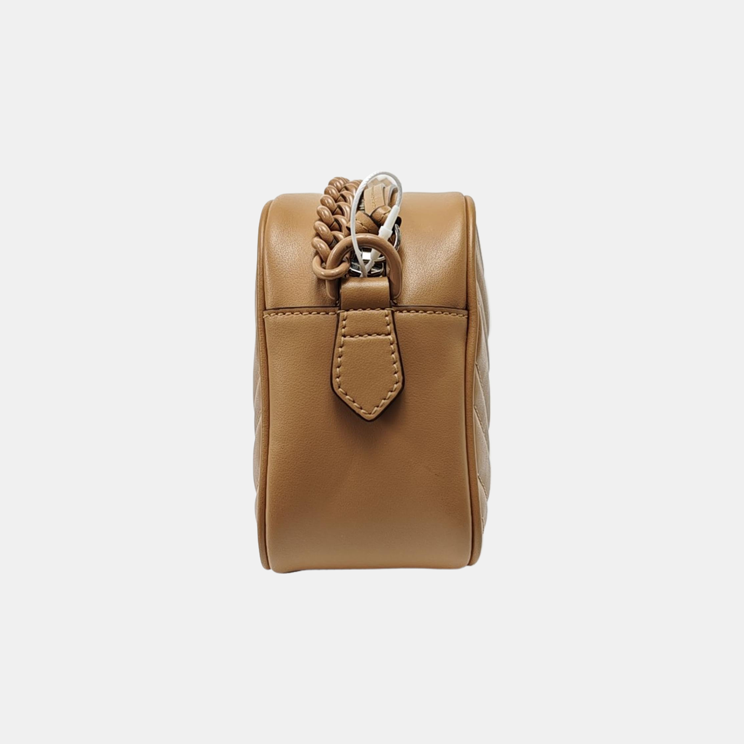 GG Marmont Small Quilted Calfskin Brown