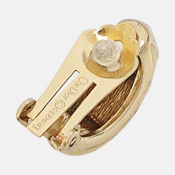 Metal Gold Clip On Earrings