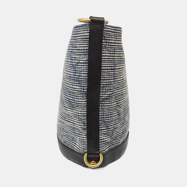 Fabric Bucket Bag Blue