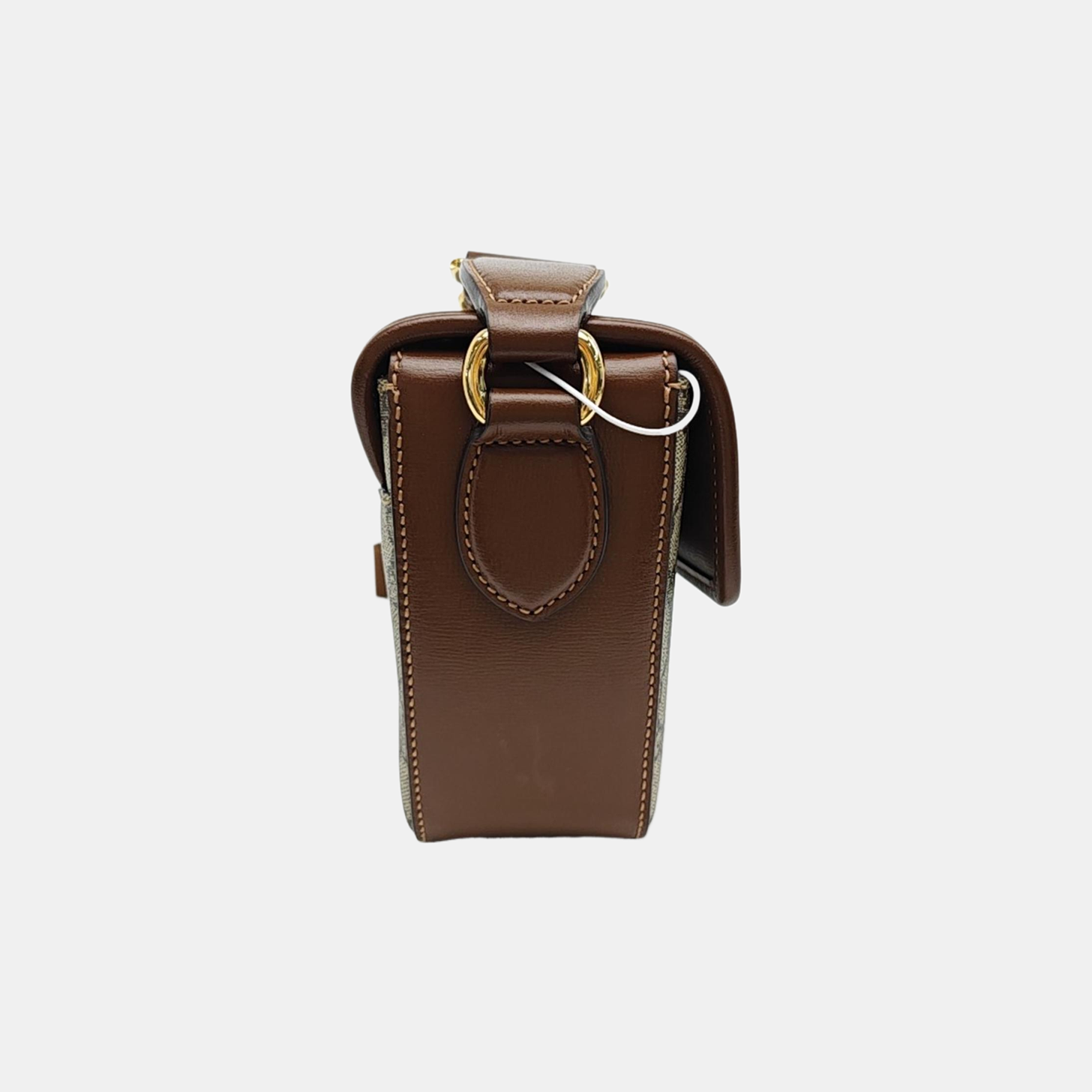 Monogram Coated Canvas Shoulder Bag Beige