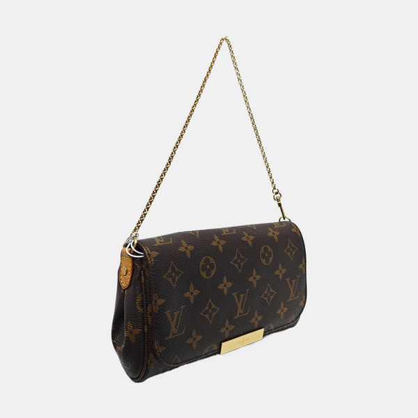 FAVORITE PM Monogram Coated Canvas Brown