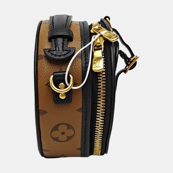 BOITE CHAPEAU Mini Monogram Coated Canvas Brown