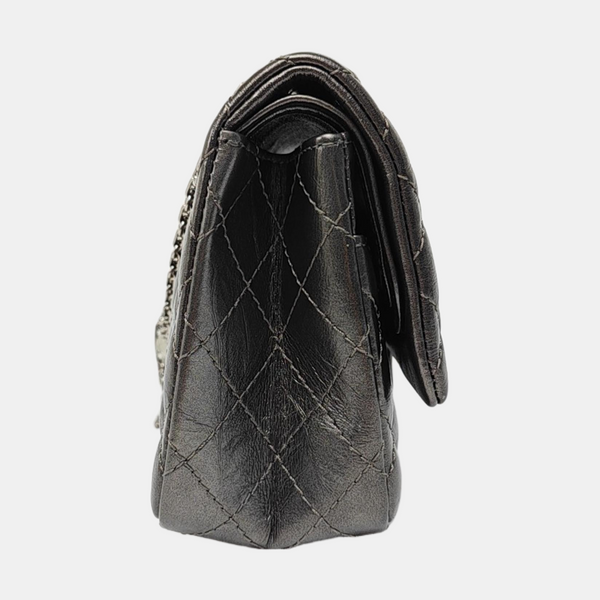 2.55 225 (small) Quilted Calfskin Gray